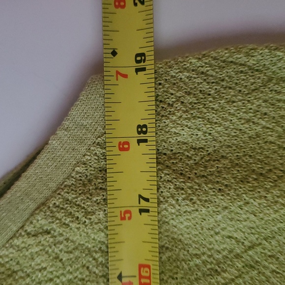 Eileen Fisher Sweater Knit Tank Top Size Large  Italian Yarn 100% Wool Green - Picture 6 of 7